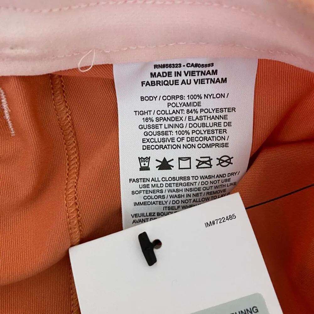 Nike Pink Orange Icon Clash Tempo Luxe Mid-Rise Running Shorts Womens Size XS - Image 7