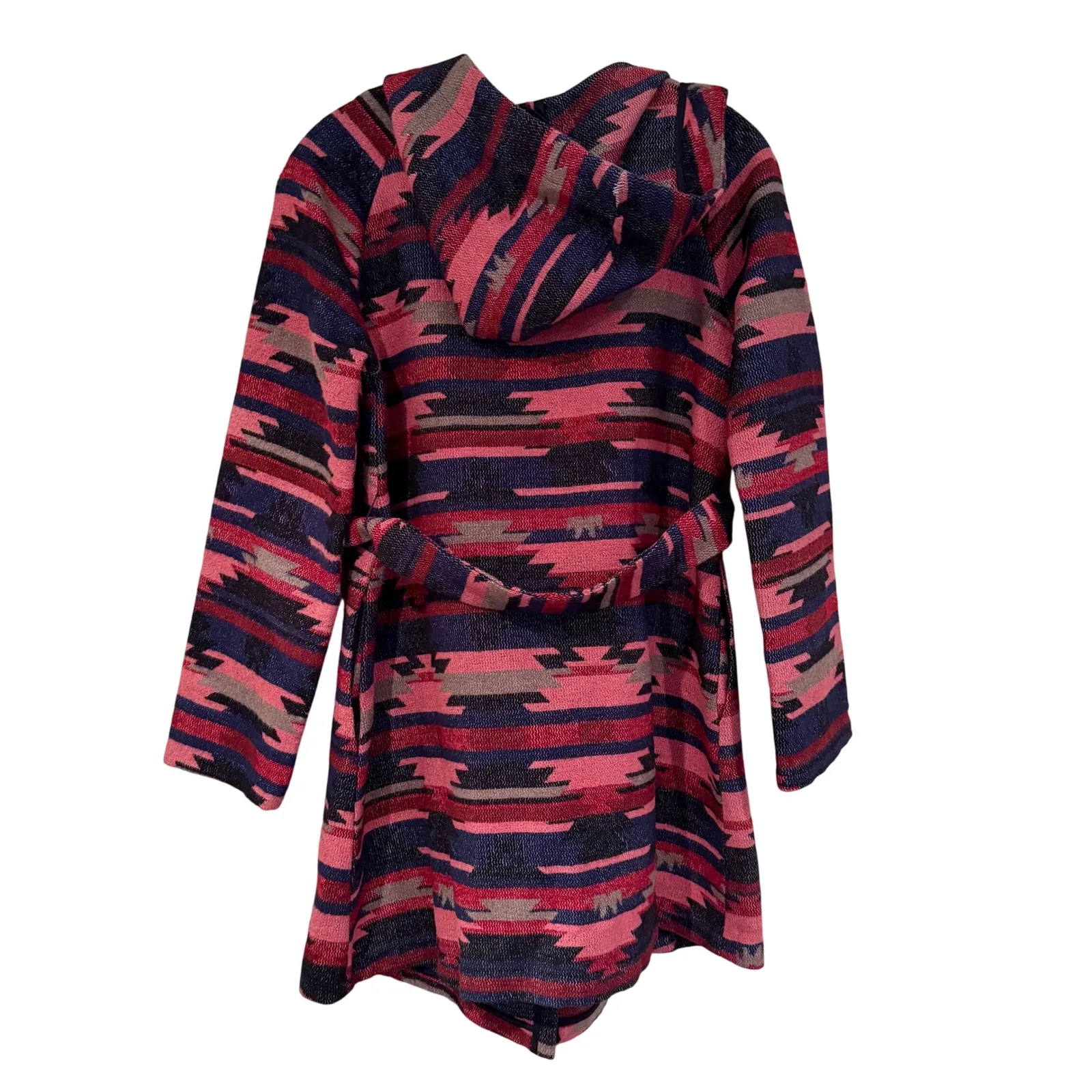 Tabitha by Anthropologie Leona Wrap Coat Women's Multi Aztec Western Boho Hippie - Image 9