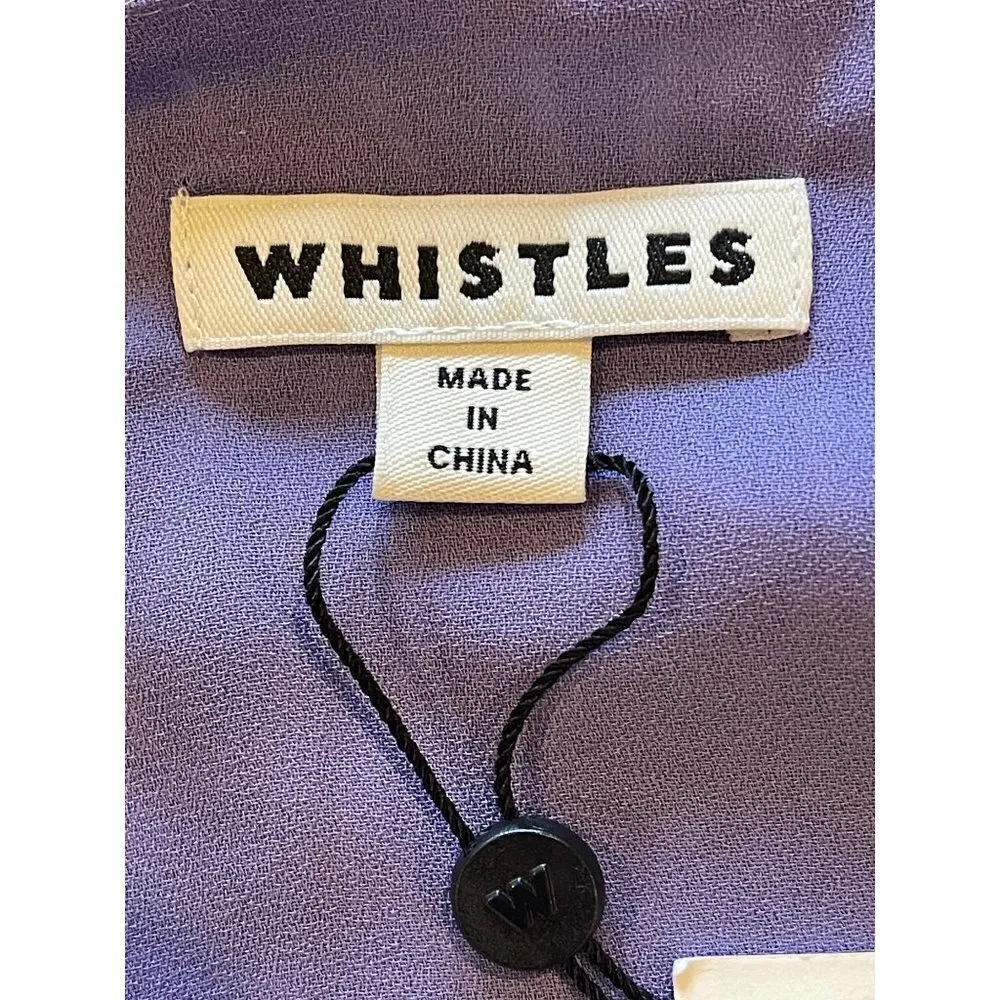 Whistles Purple Josephine Floral Print Tiered Frill Midi Skirt Size‎ 2 - Image 6