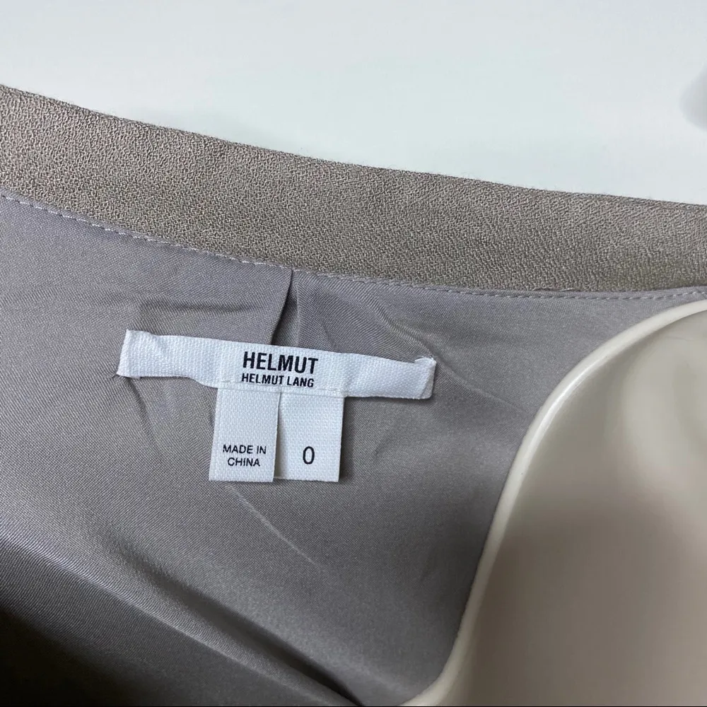 Helmut Lang grey v neck button down dress duster 0 - Image 2