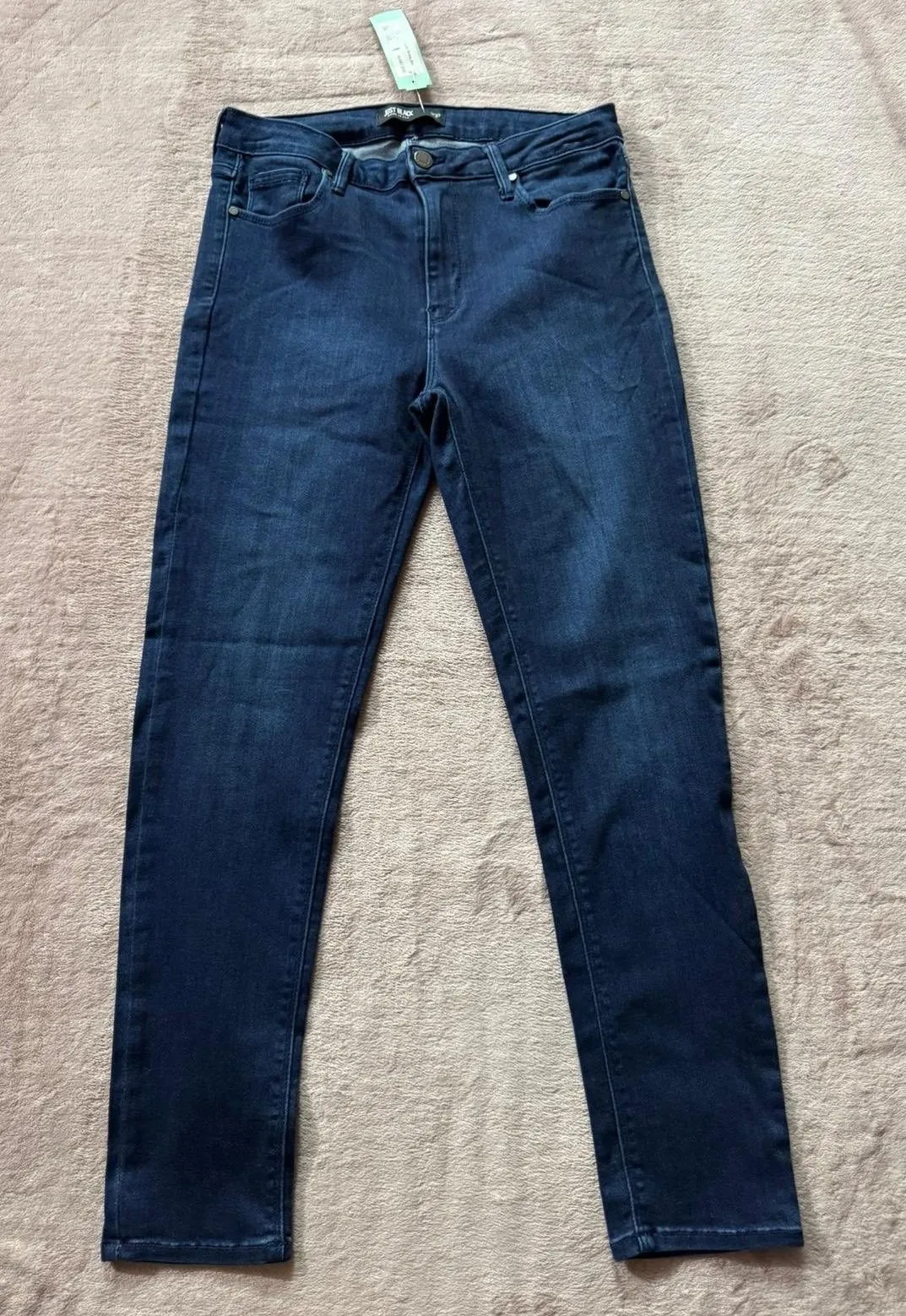 Just Black Grace High Rise Super Skinny Jeans Dark Wash Size 30P - Image 1
