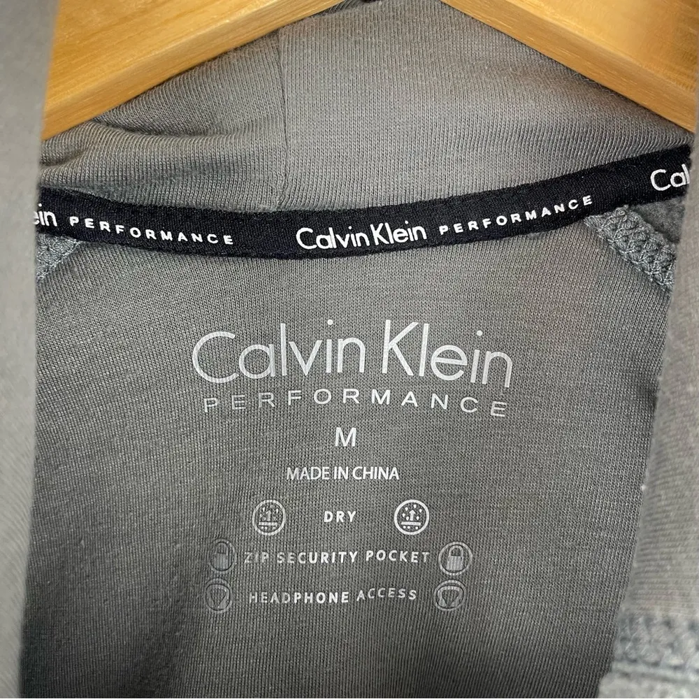 Calvin Klein Performance Grey Full Zip Hoodie M - Image 6