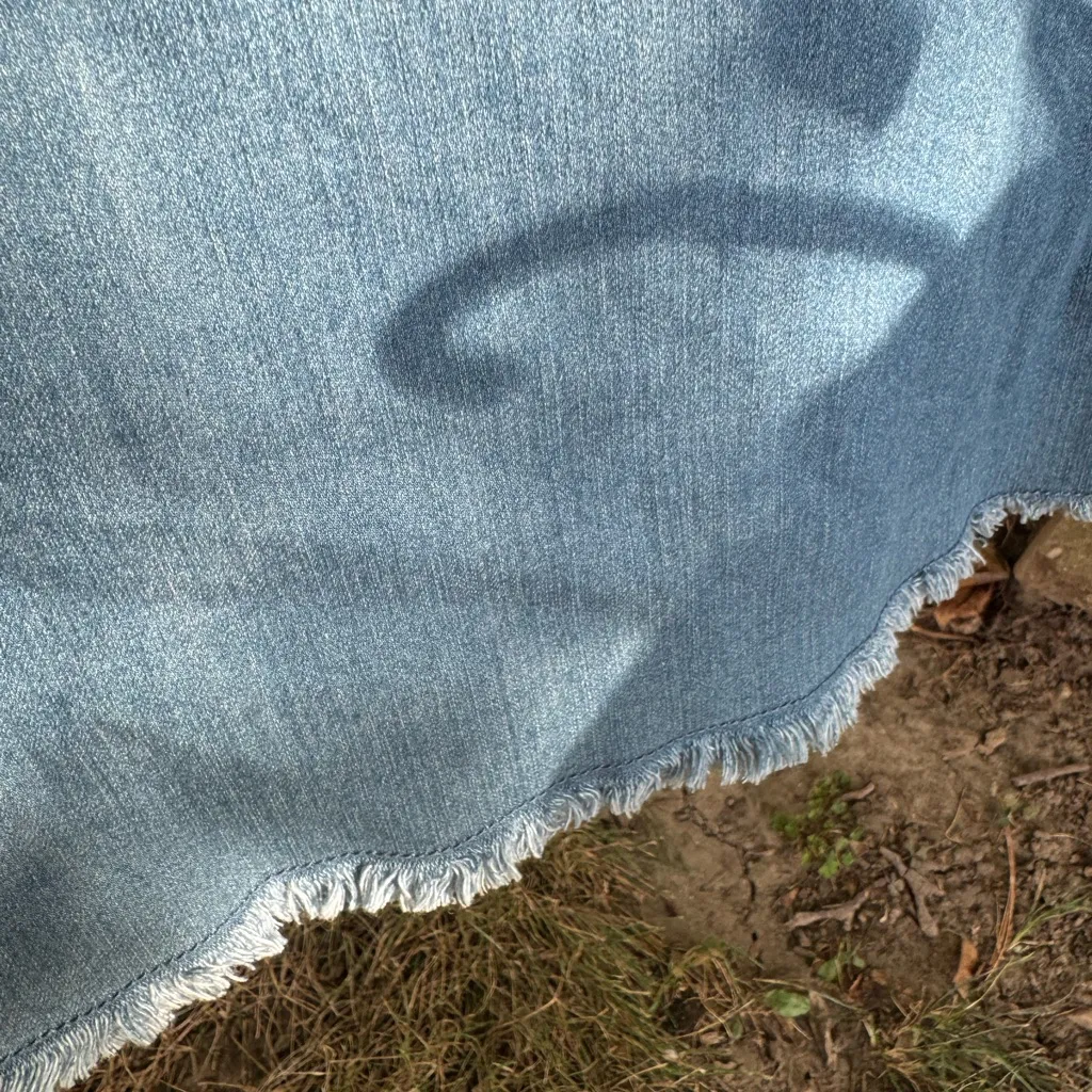 C. Wonder Blue Denim Jacket with frayed Accents Size 12 - Image 8