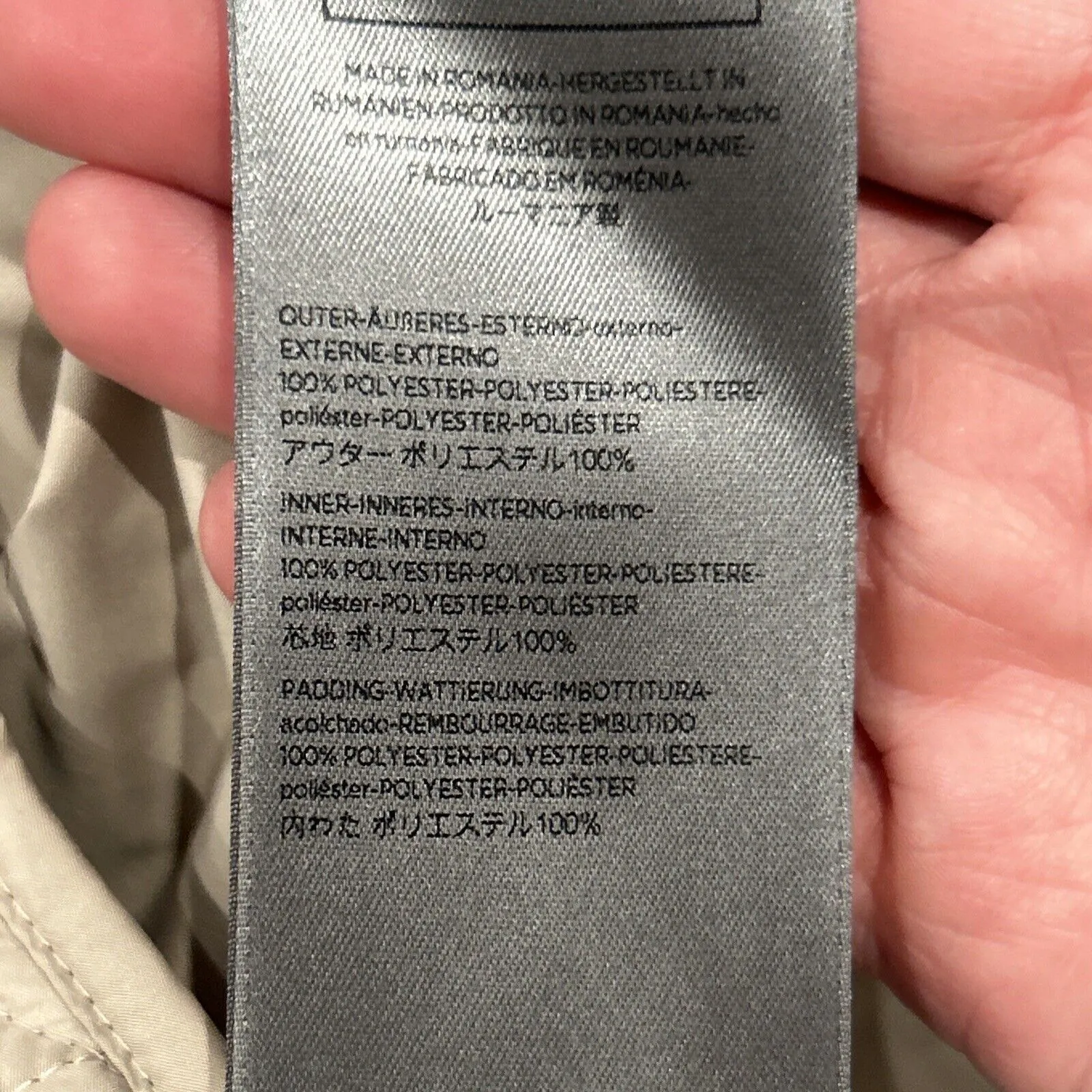 Belstaff Vest Womens 38 XS Small Quilted Beige Waistcoat Outerwear Sleeveless - Image 7