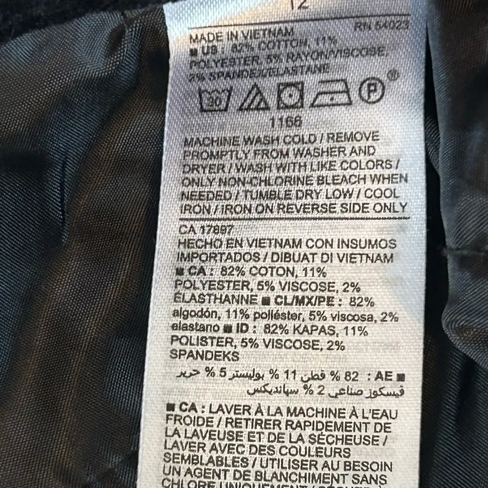 Old Navy Pixie Mid-rise Pants Soft Navy Velvet Straight Leg Women's 12 - Image 6