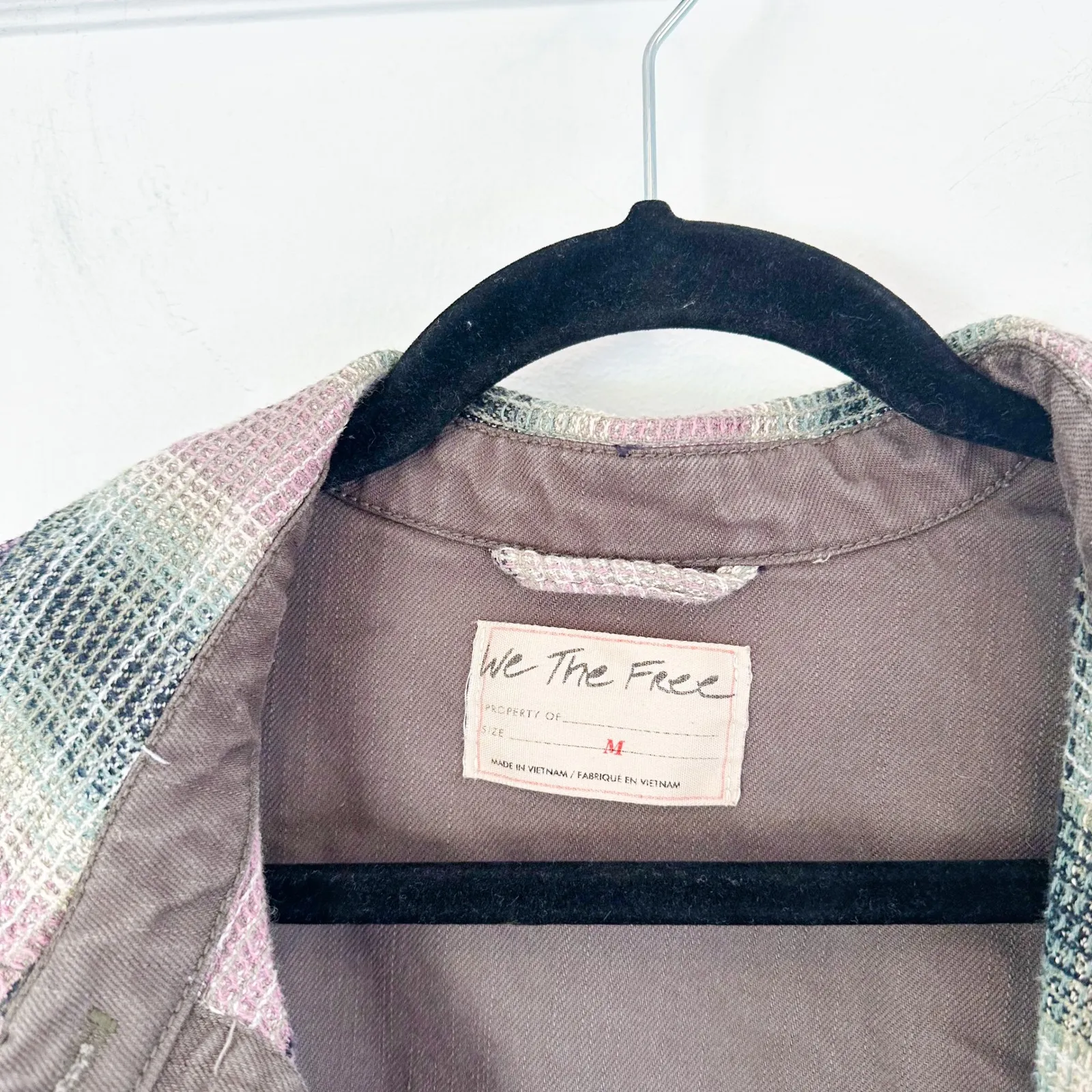 Free People | We The Free Anneli 100% cotton Plaid Shirt Jacket Spanish Olive - Image 10