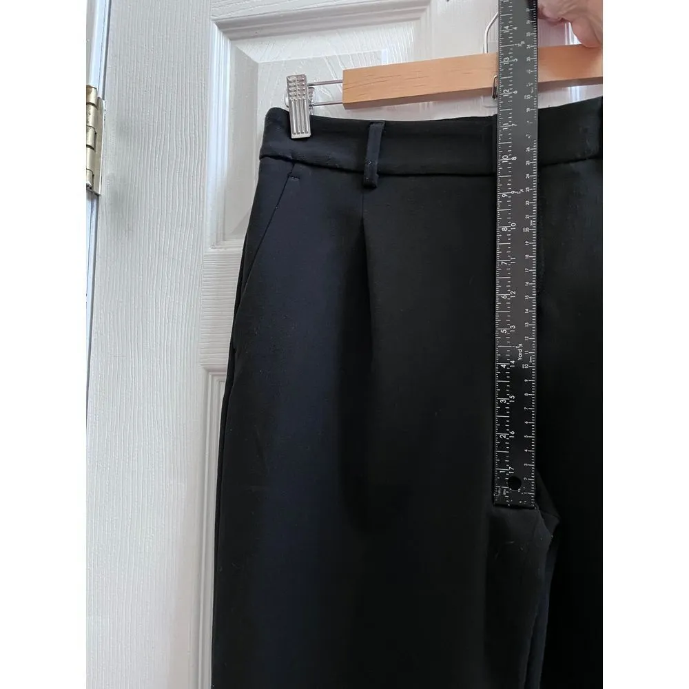 Black Cuffed Tapered Pant Size 0 Style 568369 Office Workwear - Image 6
