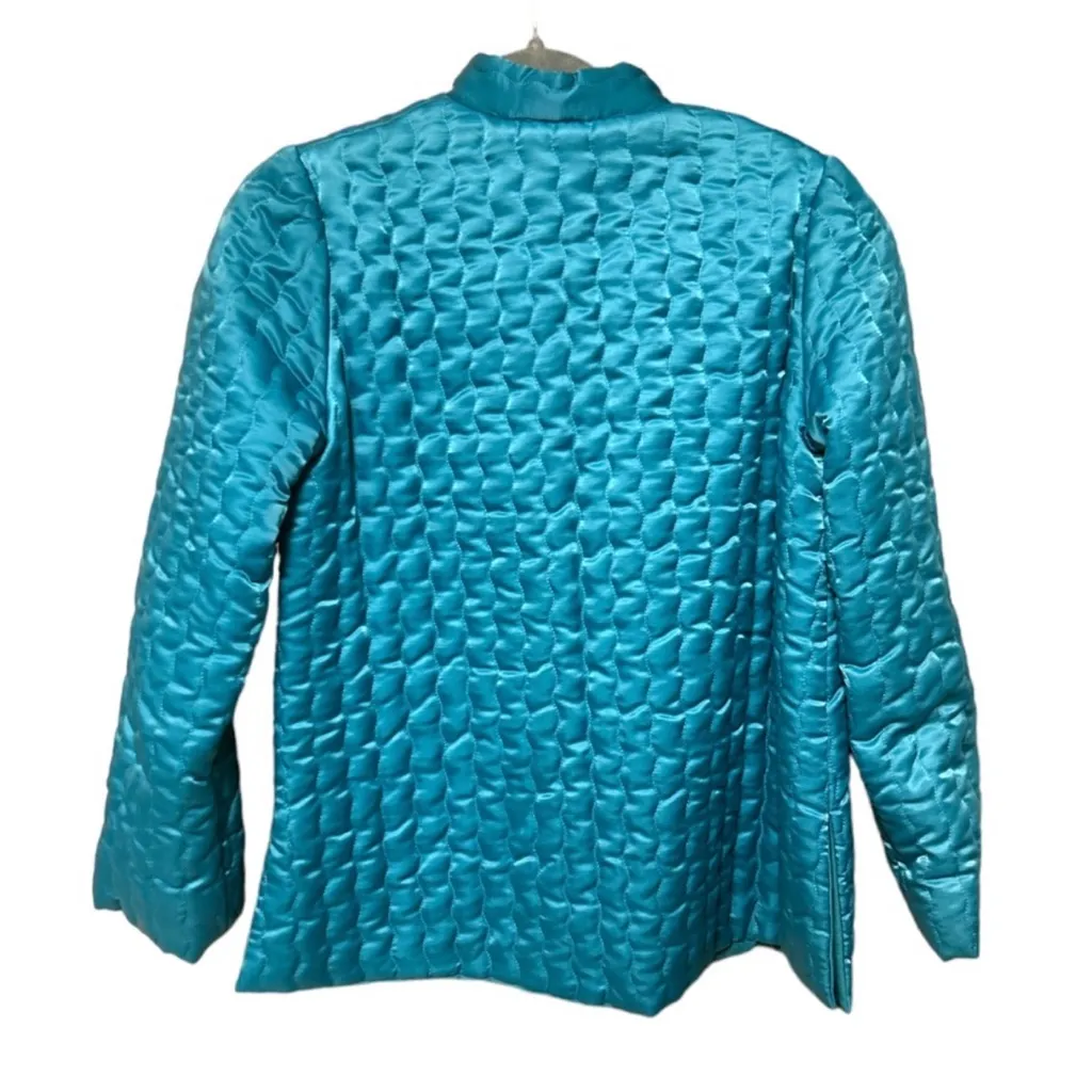 Vintage Christian Dior Jr.’s x Saks Fifth Avenue RARE Quilted Satin Jacket 1981 - Image 4