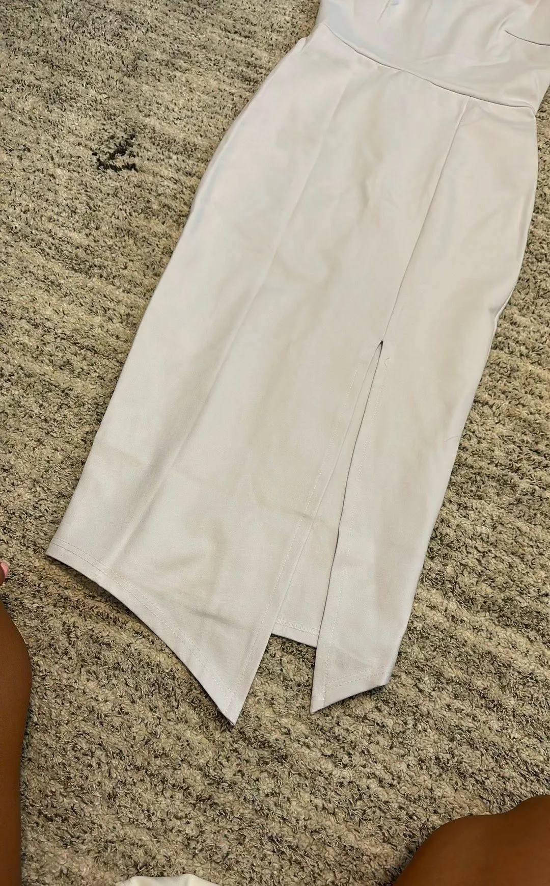 Beginning Boutique White Midi Dress - Image 7