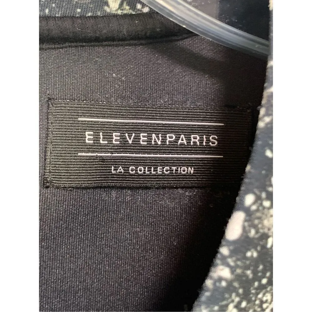 -3. Eleven Paris Women's Abstract Print Long Sleeve Sweatshirt Black Size Small - Image 4