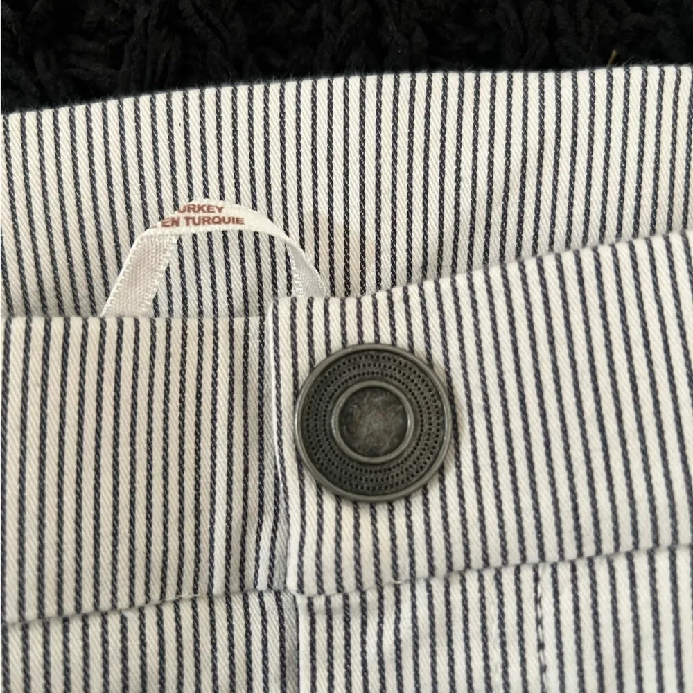 Free People Striped Florence Crop Railroad High Rise Pants Womens Small - Image 4