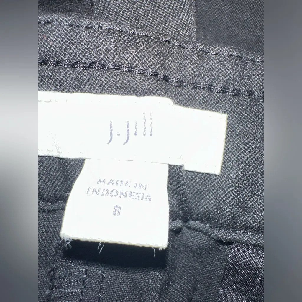 J Jill Black‎ Ponte Straight Leg Mid Rise Pants NWOT Size 8 Black - Image 4