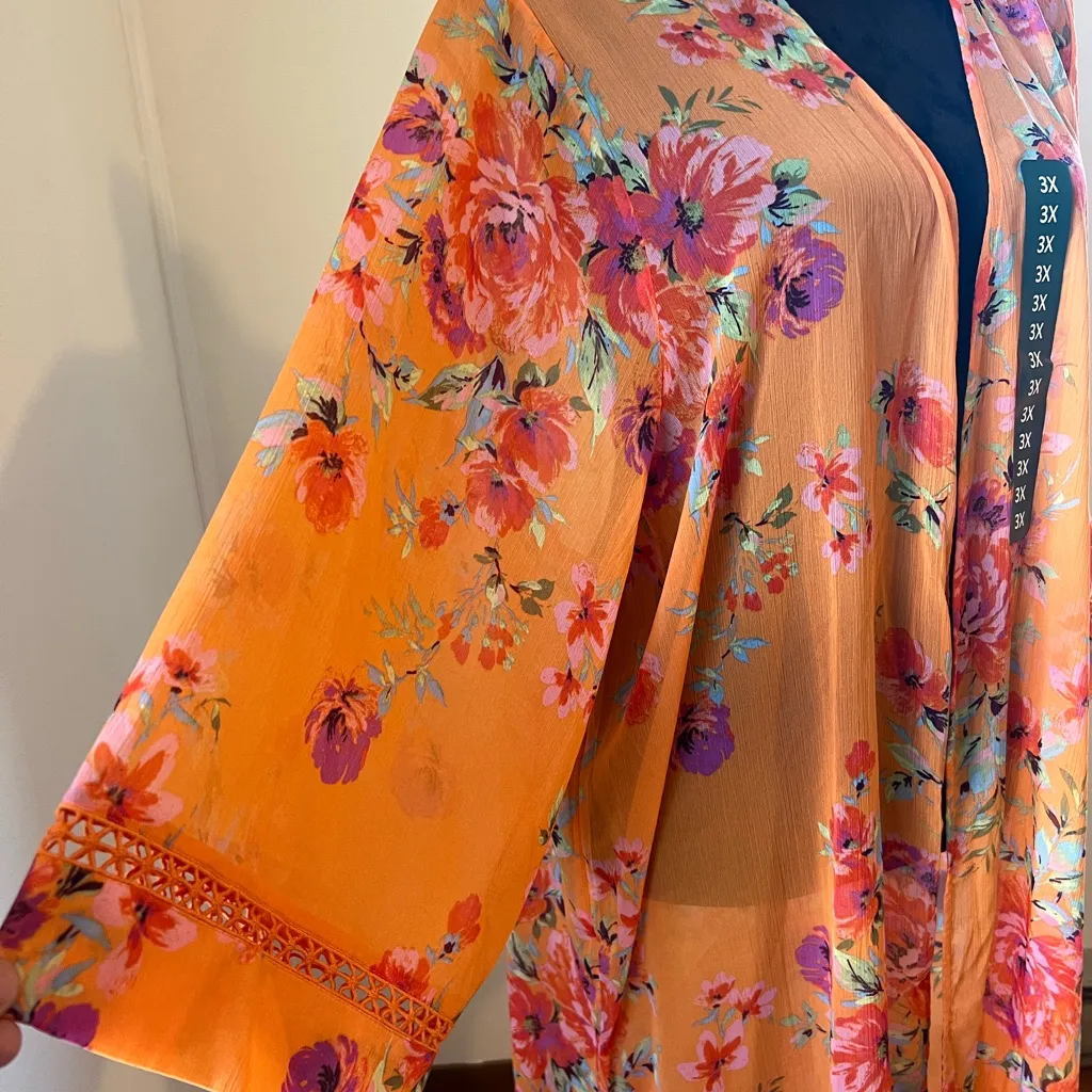 Jessica Simpson Floral Kimono - Image 2