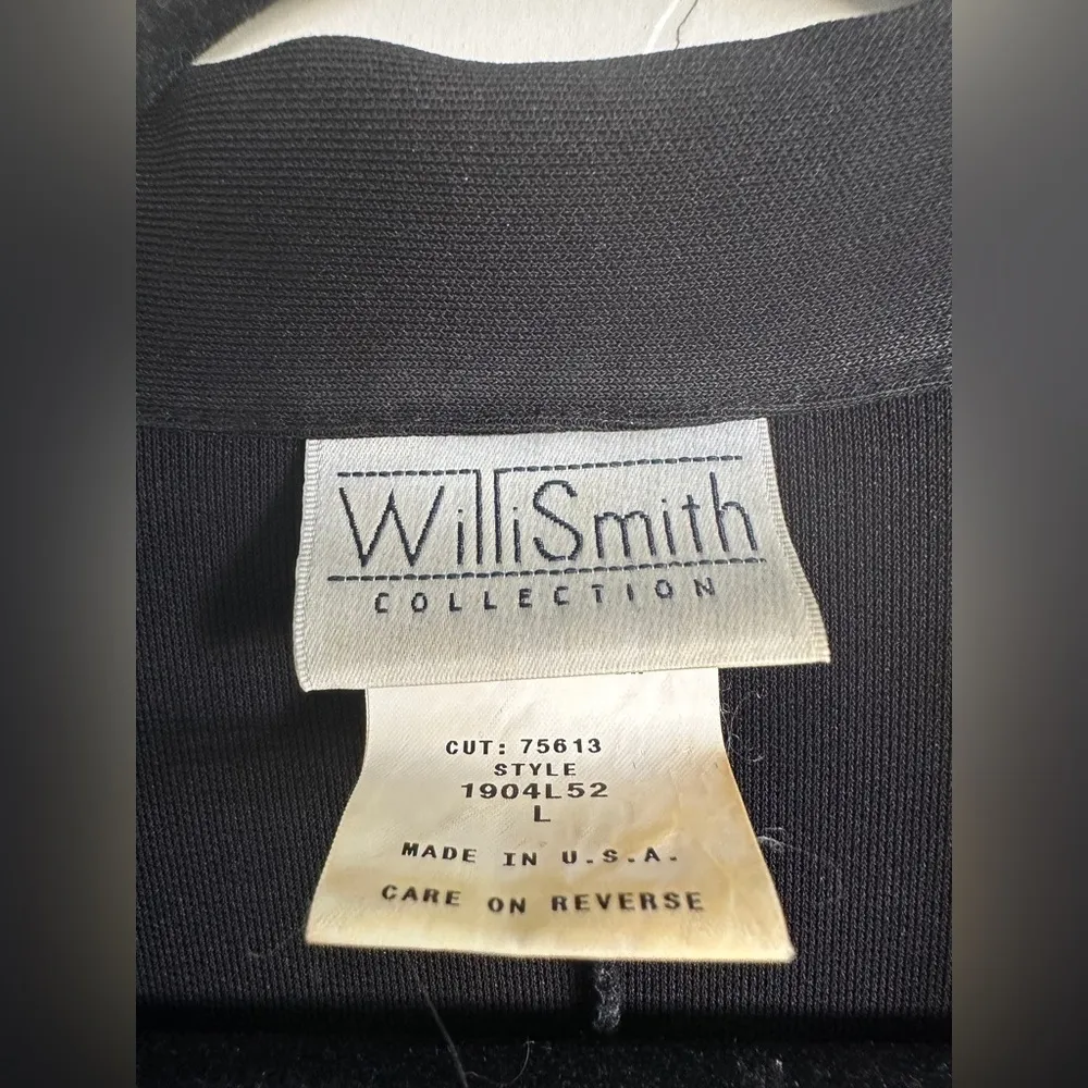 Willi smith black collared midi dress size large - Image 2