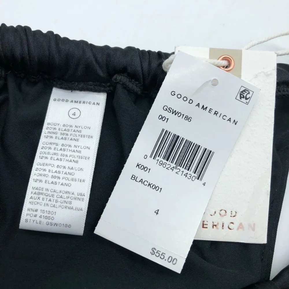 Good American Good Waist Sparkle Bikini Bottom Purple Gold Glitter 4 US XL - Image 3