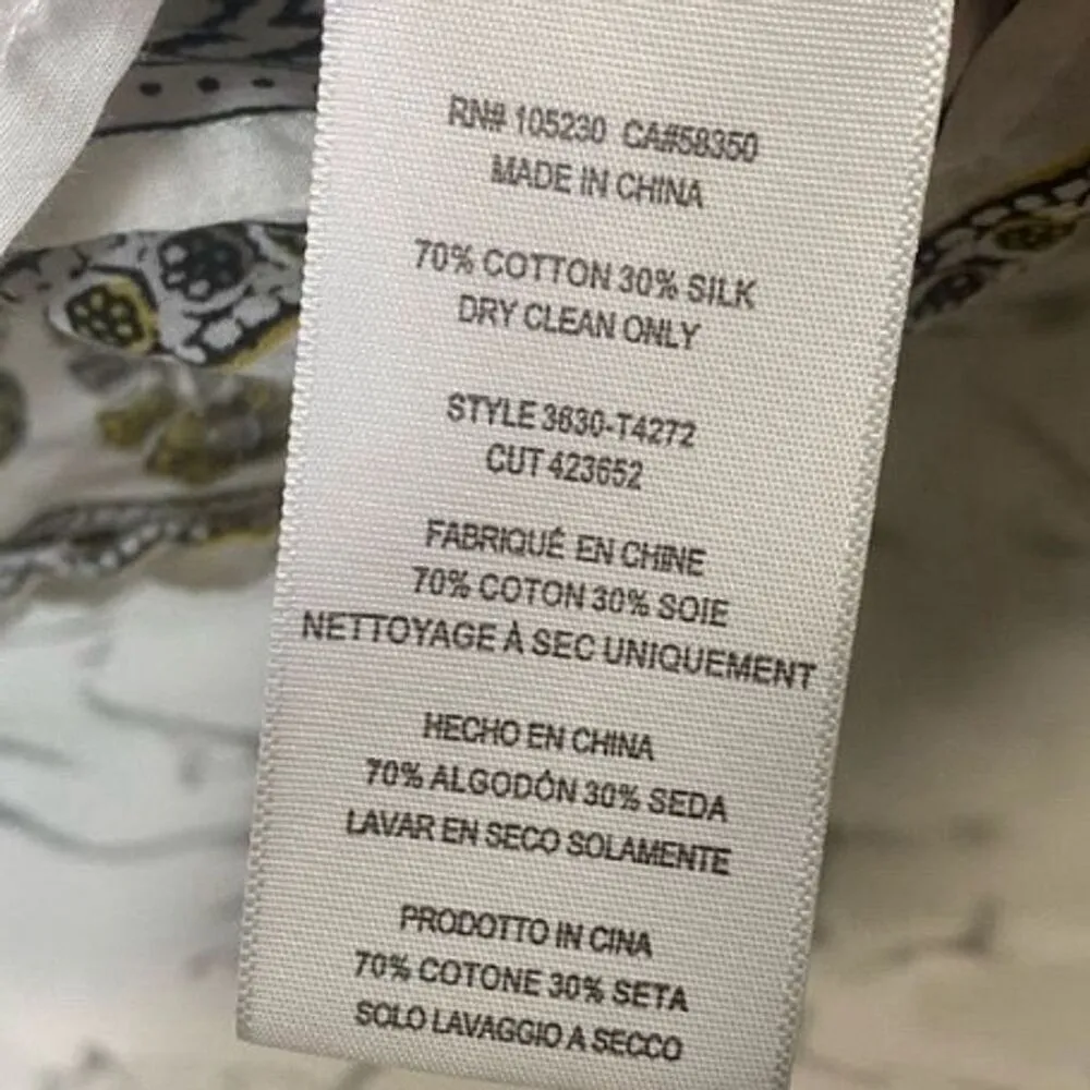 Joie Women's Floral Print Peasant Tunic Blouse Size M Multicolor - Image 4