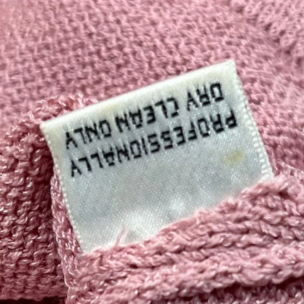 St. John Light Pink Ribbed Cropped Sleeveless Tank Top Medium - Image 7