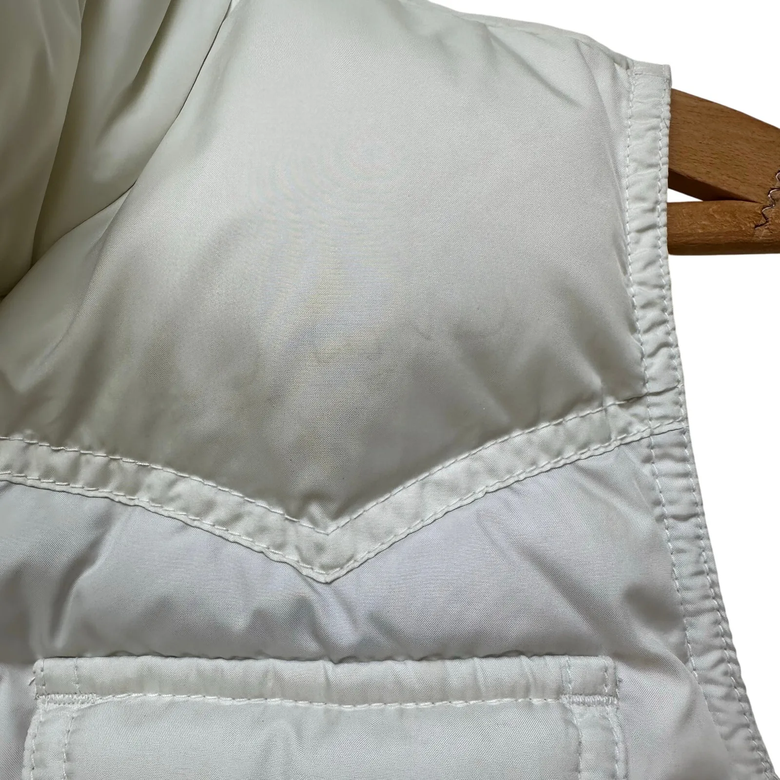 Ralph Lauren White Down Puffer Vest Women’s Size Small Polyester Fill - Image 5