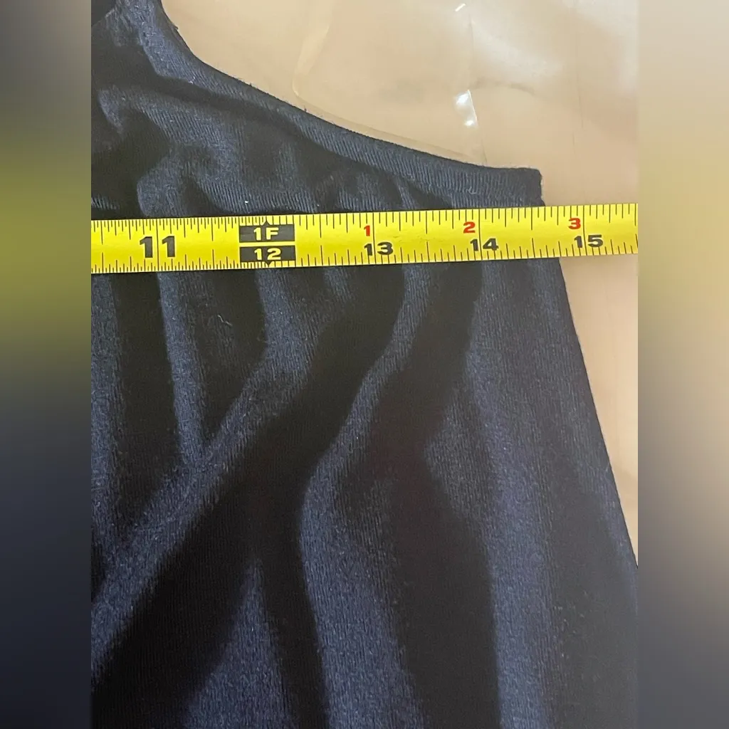 Almost Famous Black Halter Top Medium Beaded Embellished Party Club Tank - Image 4