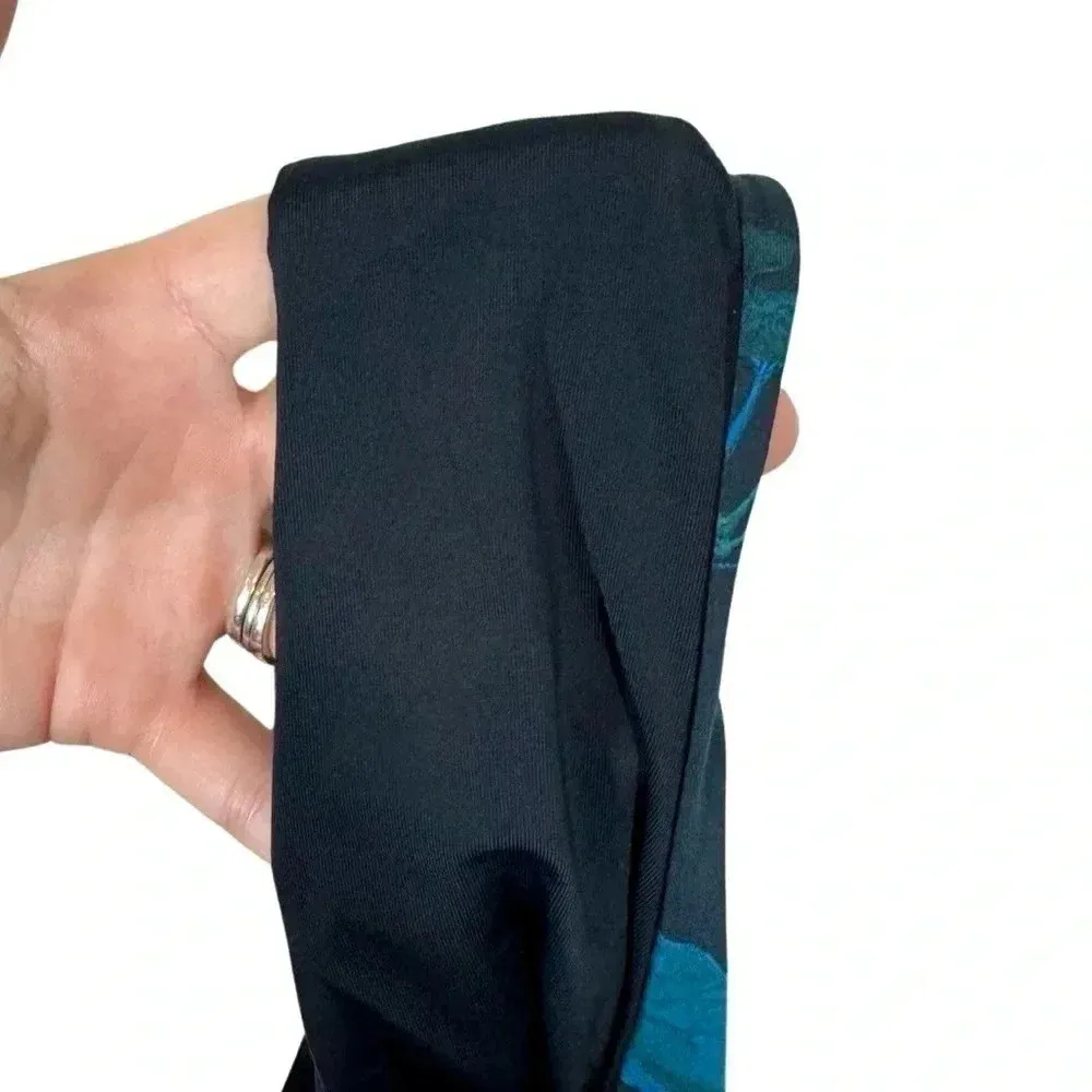 TiniBikini Reversible Dark Floral High Waisted Strappy Bikini Bottoms - Image 7