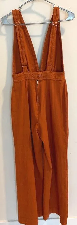 Orange Wide Leg Jumpsuit Size 4 - Image 2