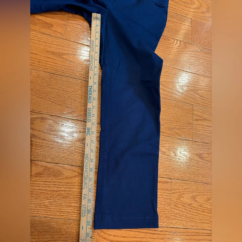 Lands’ End Navy Blue Mid-Rise Straight Leg Work Pants – Women’s 2P Petite - Image 5