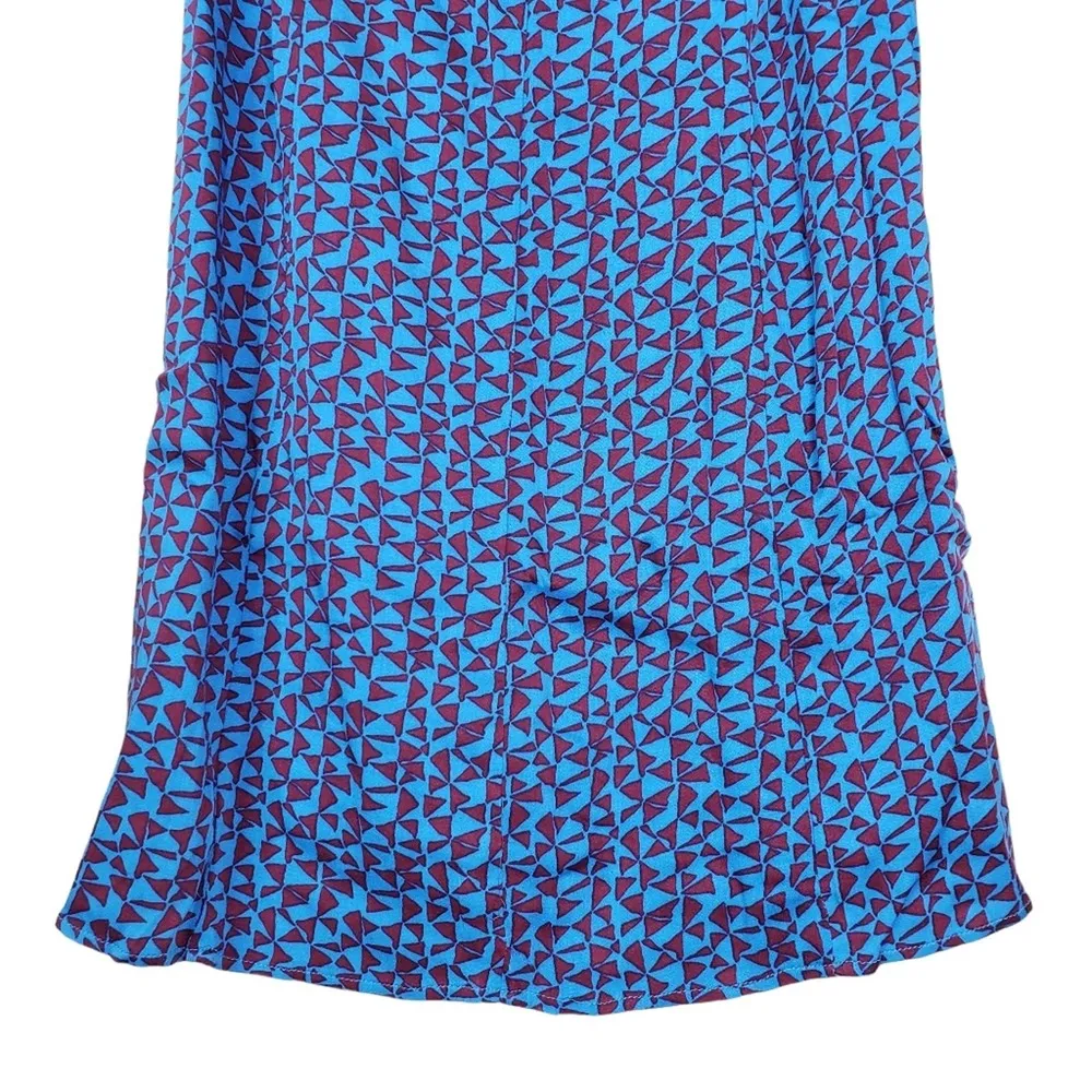 Free People Womens Medium Kai Print Tie Strap Lined Minidress NEW - Image 7