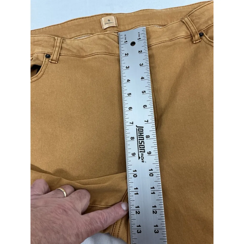 Womans Dress Barn Stretch Jeans 22 Rust Brown Size undefined - Image 6