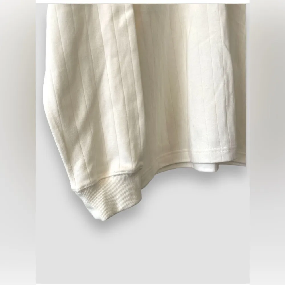 Alfred Dunner Women’s Mock Neck Sweatshirt Cream Floral Heart to Heart Sz L NWT - Image 3