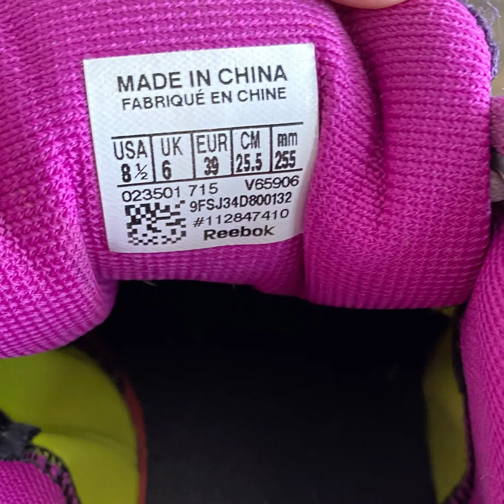 Reebok Womens R Crossfit Lifter 2 Training Shoes Purple White V65906 Lace Up 8.5 - Image 4