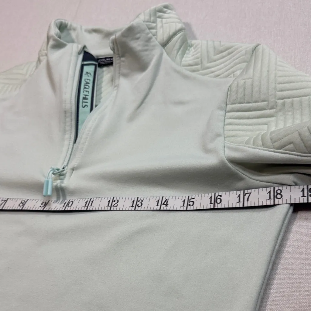 Mint Green Quilted Women's Turtleneck Sweater - Image 6