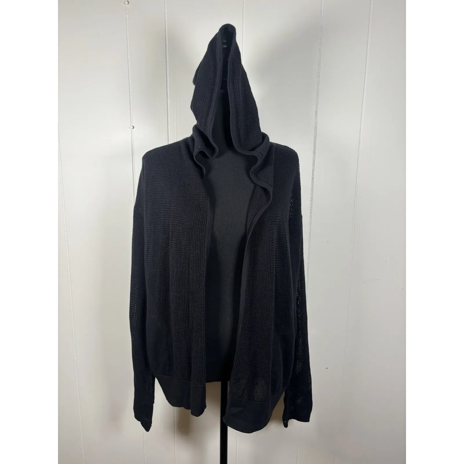 Lululemon Still Movement Wrap Cardigan Women's Size 6 Black - Image 6