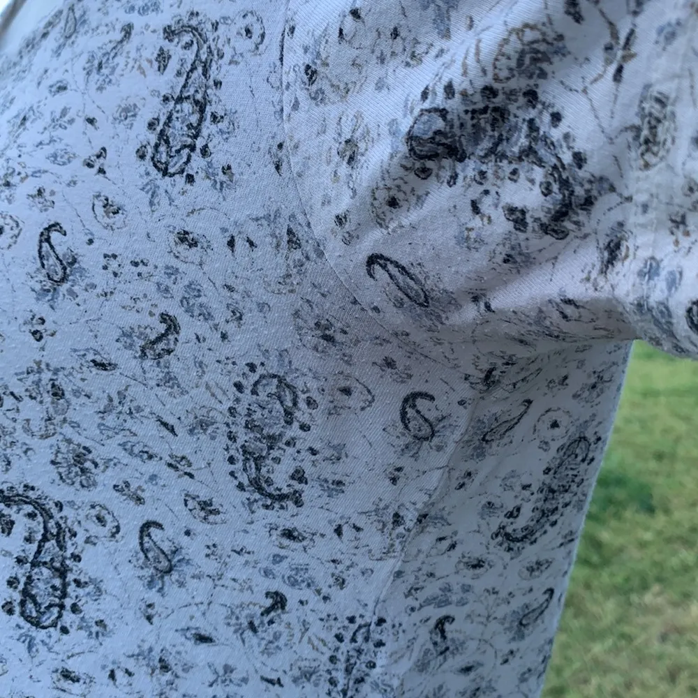 Lucky Brand-Paisley Tee - Image 5