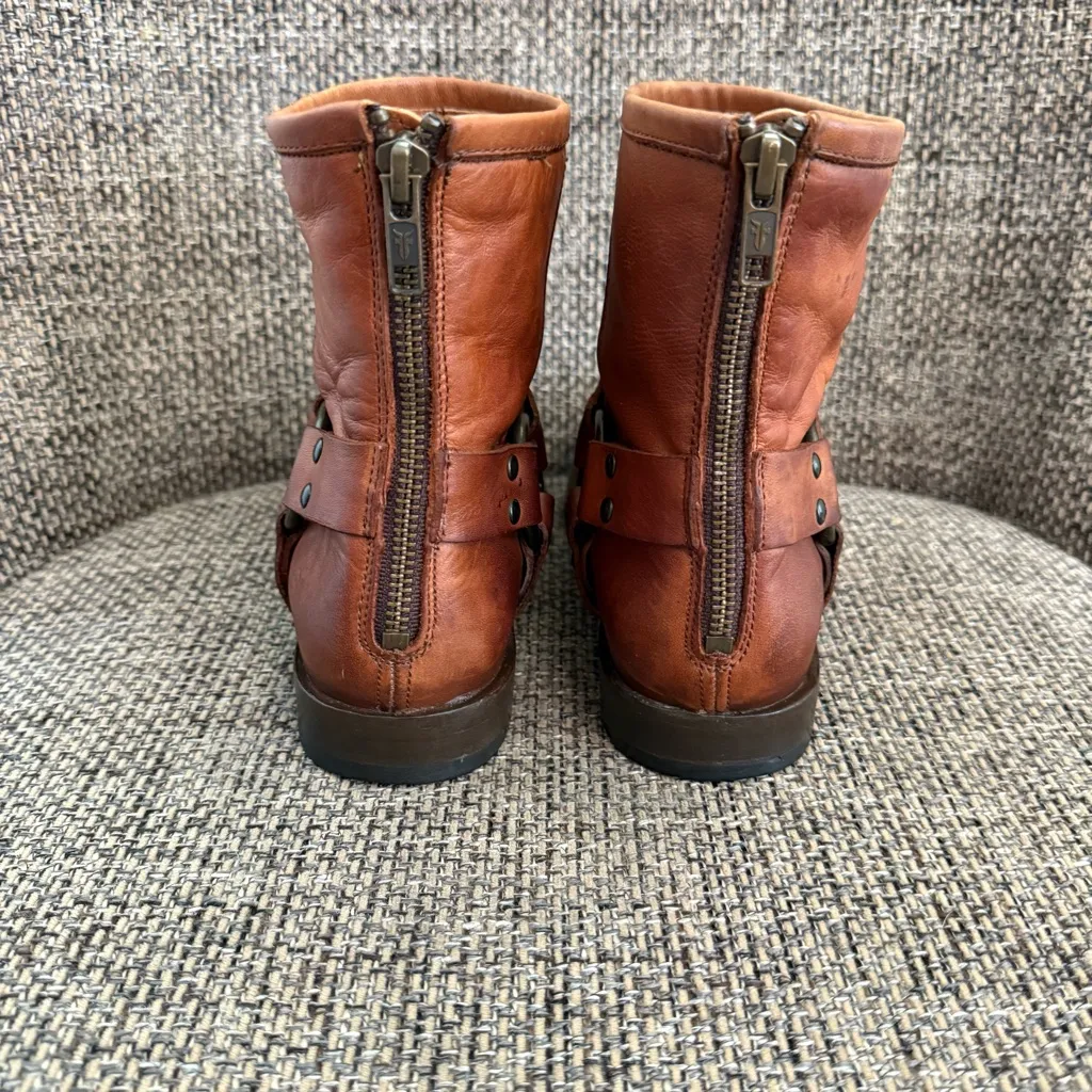 Frye Harness Ankle Boots Size‎ 5 1/2B - Image 3