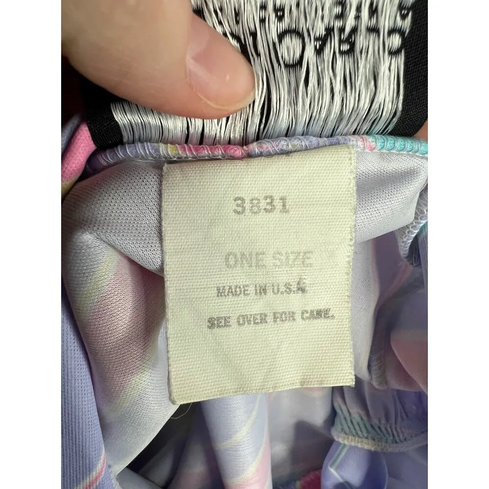 nap dress kitten bow long sleeve purple blue yellow diagonal stripe Size XL - Image 13