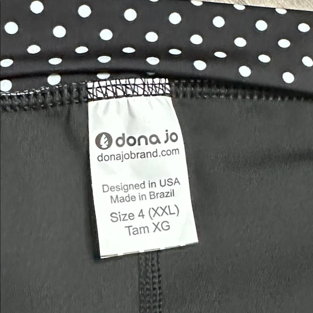 Dona Jo Ultimate 20” High Rise Tennis Golf Skirt Skort Black White Polka Dot XXL - Image 6