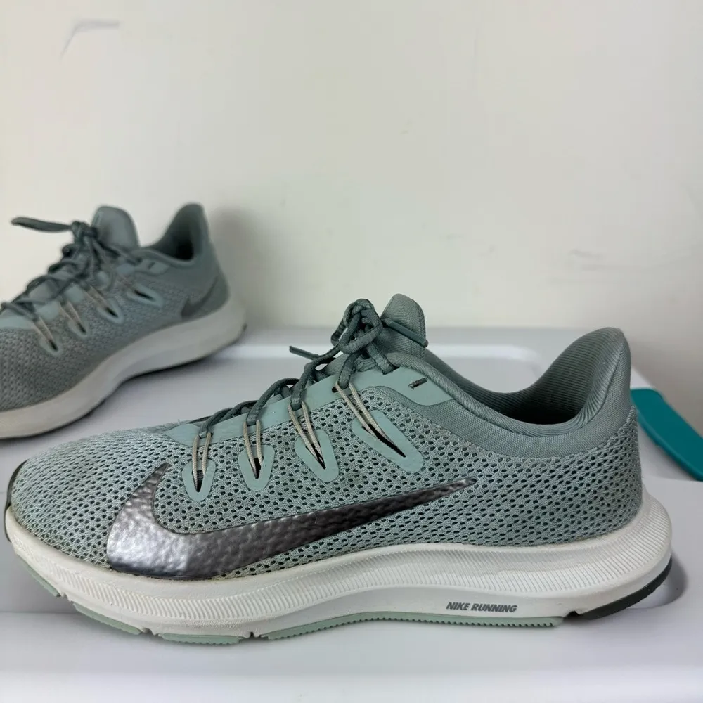 Nike Quest 2 Athletic Running Shoes Sz 7.5 Blue Green - Image 5
