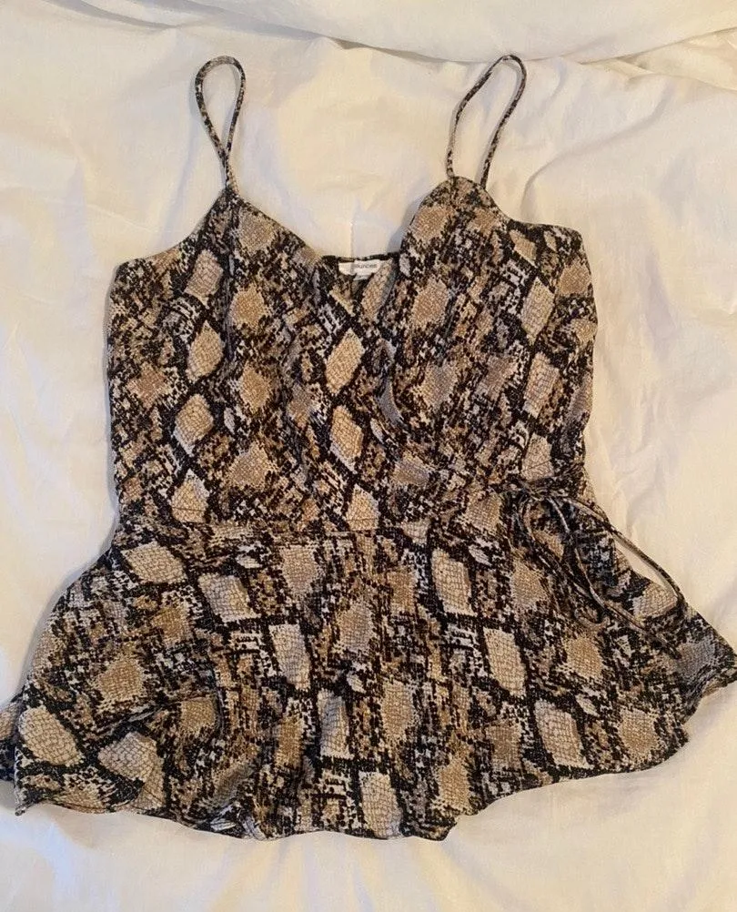 Maurices Mock Front Wrap Snakeskin Tank - Image 3