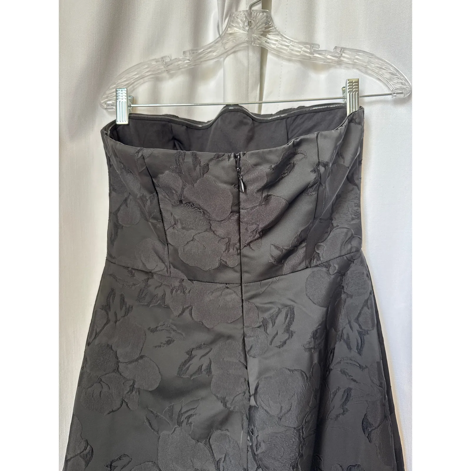 Venus Black Brocade Strapless Sequin Detail formal Jumpsuit 8 - Image 9