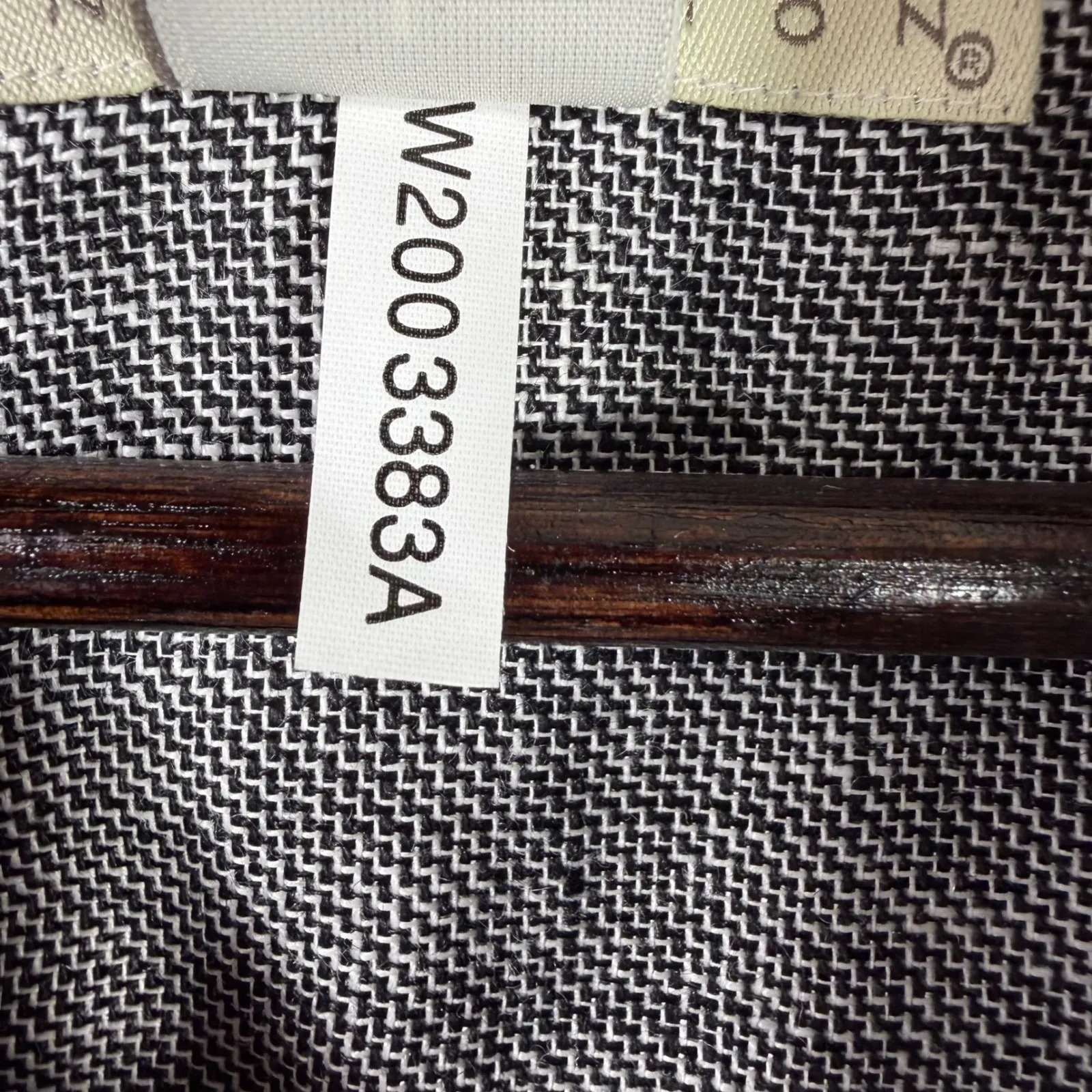 Norton Mcnaughton Collared Gray Linen Button-Up Top Size L Textured Weave - Image 12