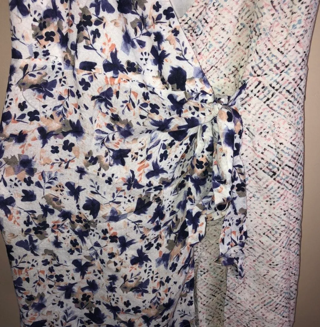 NWT L Space Maria Blue Romper Cover Up - Image 9