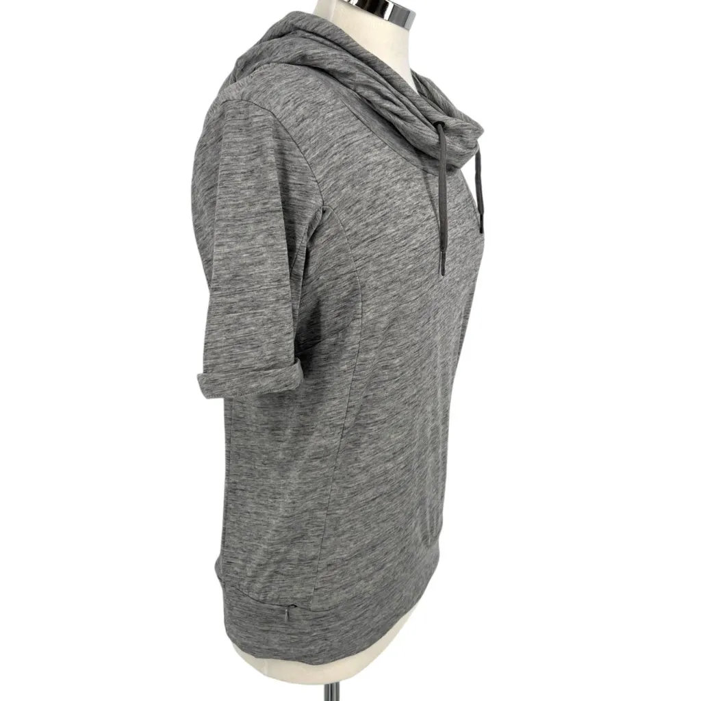 Bench Rollreach Short Sleeve Hooded Jumper Shirt Heather Gray Medium - Image 5