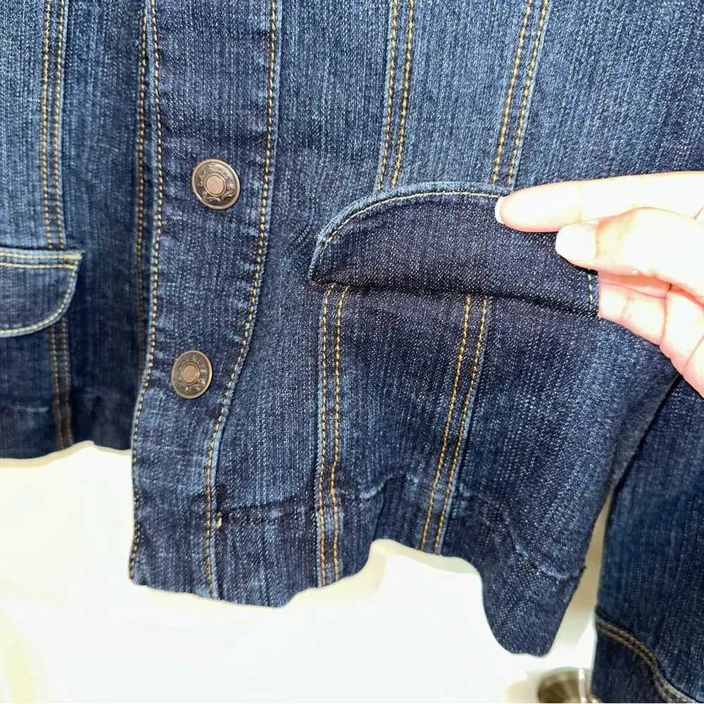 LA Blues denim jacket western southern cowgirl M - Image 4