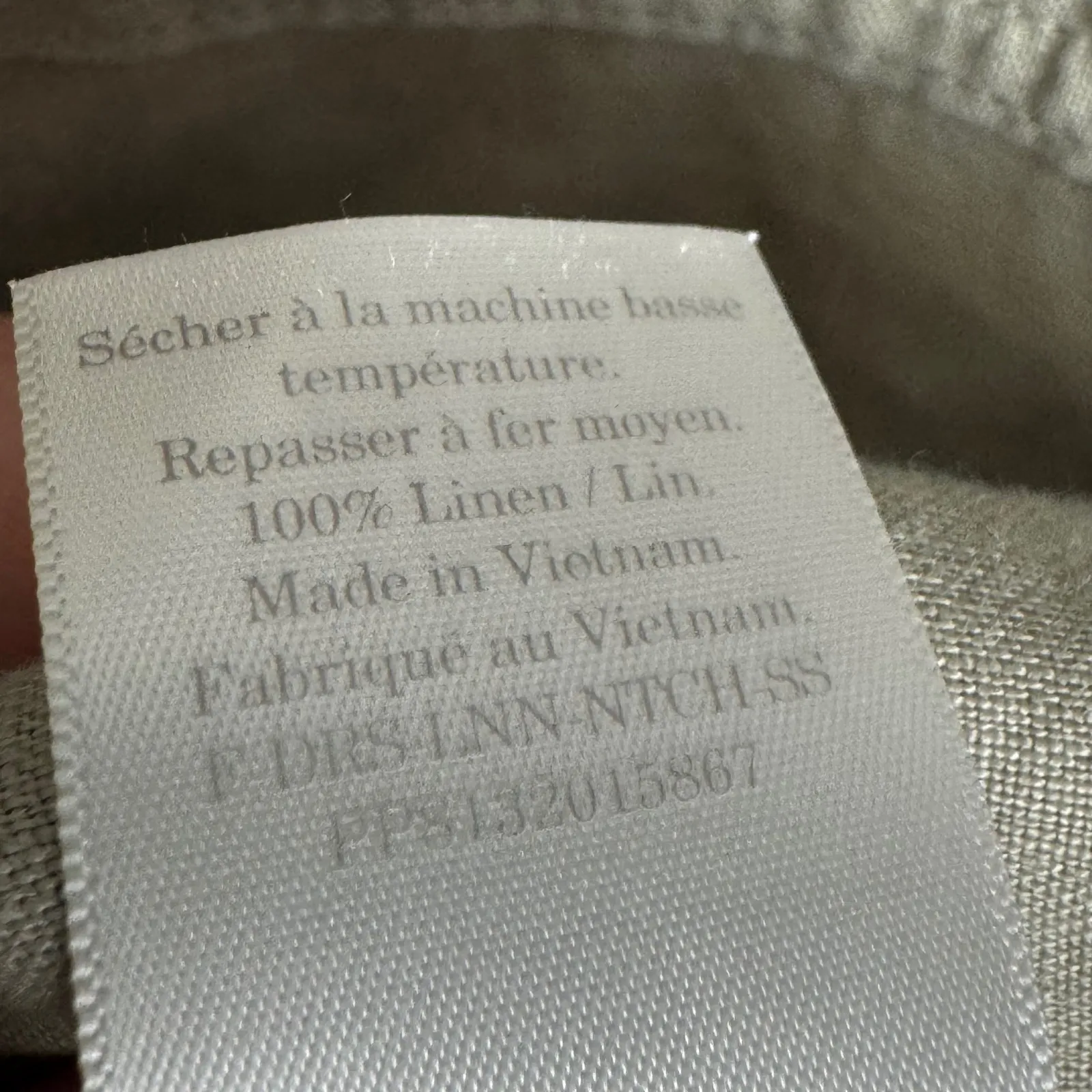 EVERLANE Linen Button Front Shirt Dress Khaki Green Size XS Midi Casual Resort - Image 8