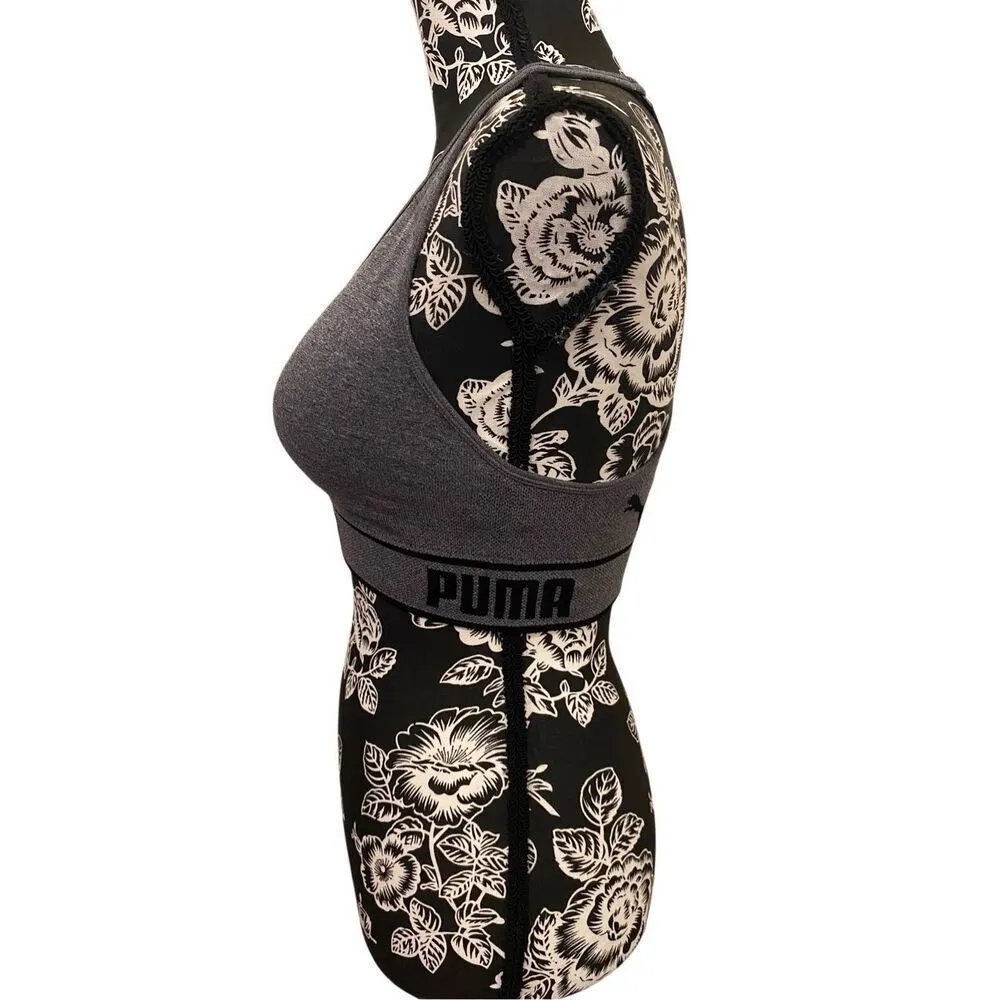 Puma Padded Crossback Sports Bra Workout Yoga Athletic Sporty - Image 4