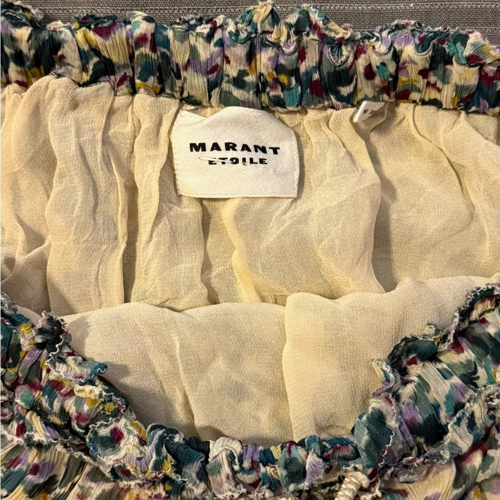 Isabel Marant Etoile Frejus Midi Skirt Green Ecru 36 - Image 6