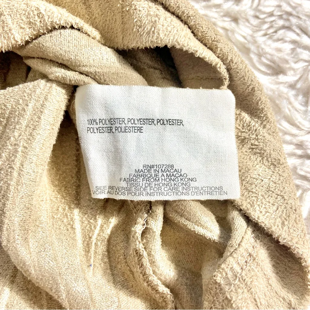 Vintage 90s Esprit Tan Textured Drawstring Strap Cami XS - Image 8