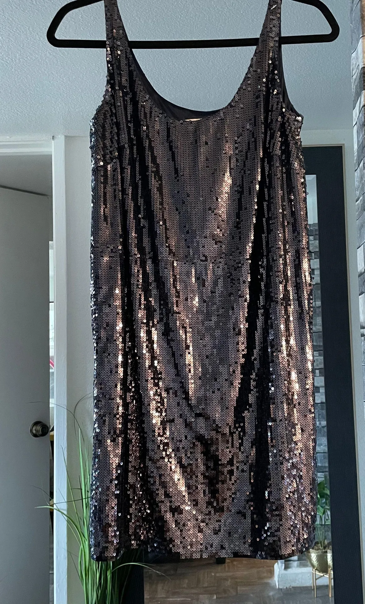 laundry by design navy blue slip sequin Dress  - Image 3