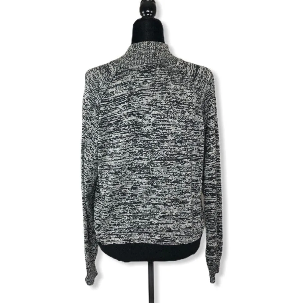 Splendid Heathered Grey Mock Neck Sweater Long Sleeve NWT size Large - Image 5