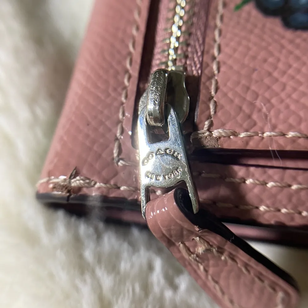 Berry Peacock Pink Leather Coach Sallet Hand Painted - Image 11